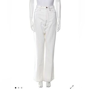 FRAME Size 29 Wide Leg Women's Cream Jeans Excellent Condition